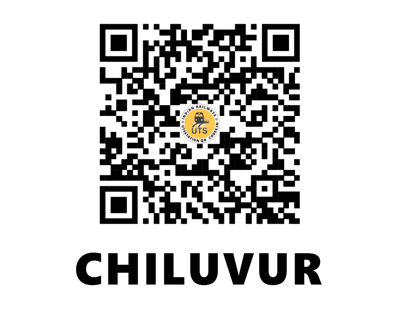 UTS QR Code for CHILUVUR - CLVR (SC - ANDHRA PRADESH)